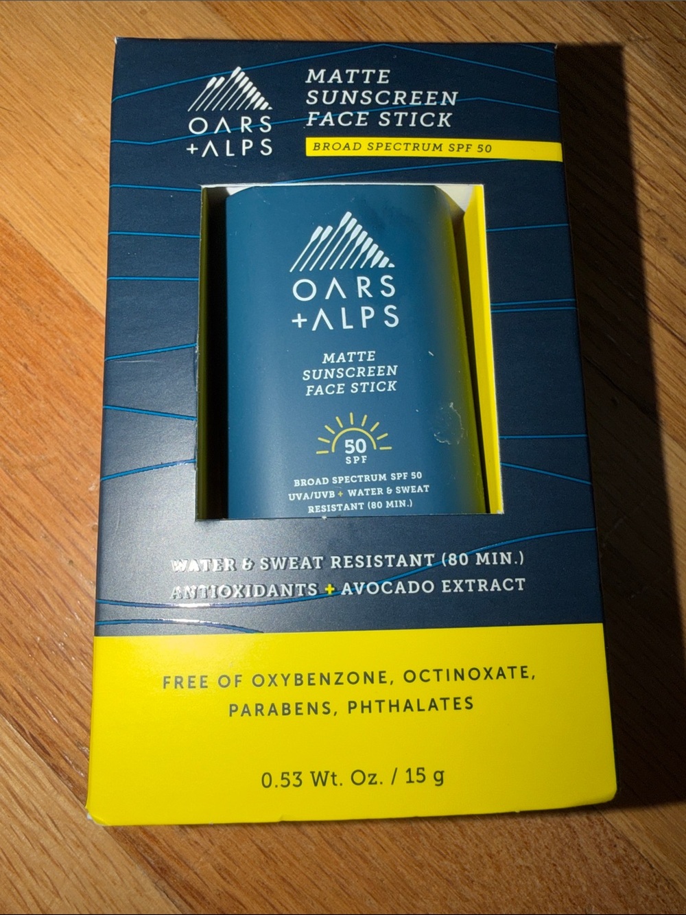 Oars + Alps Matte Sunscreen Face Stick SPF 50